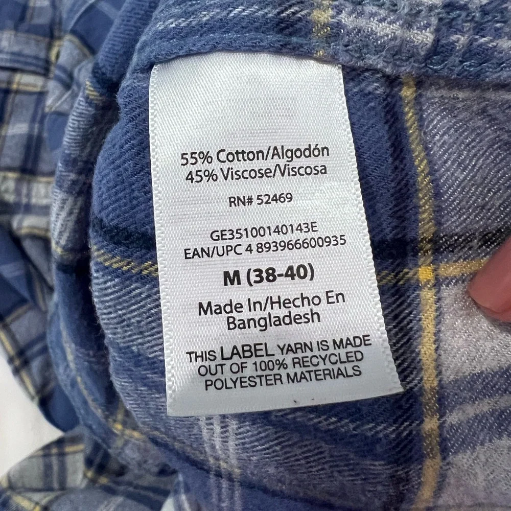 Lot -Casual Button Down Shirts - Blue, Red, Purple Plaid - Picture 16 of 16